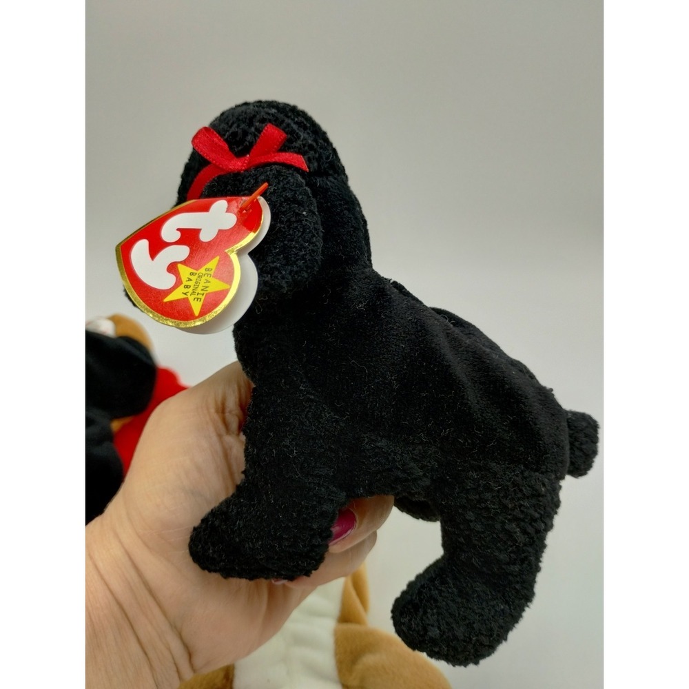 5 Ty Beanie Baby Plush Toy Vintage 90's Puppy Dog Rover Wrinkles GiGi Nanook Dob - Picture 11 of 11